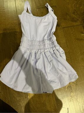 Light Lavender Smocked Waist Athletic Dress (built in shorts)